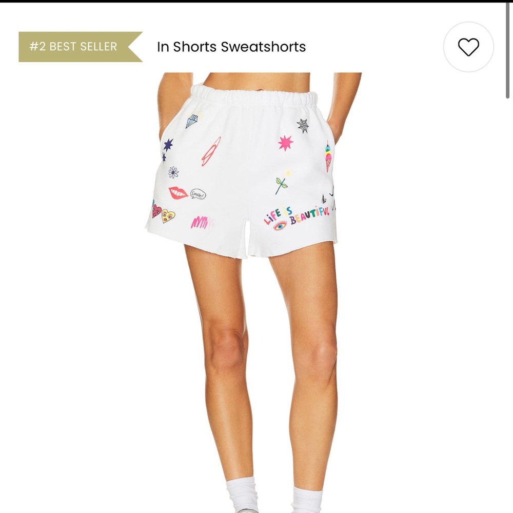 REVOLVE White Graphic Sweatshorts